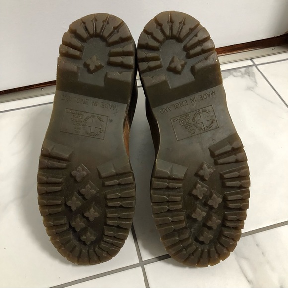 Vintage Dr. Martens Brown Platform Boots - Picture 15 of 16
